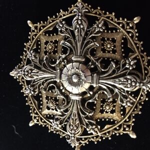 Medallion Cross Broach
